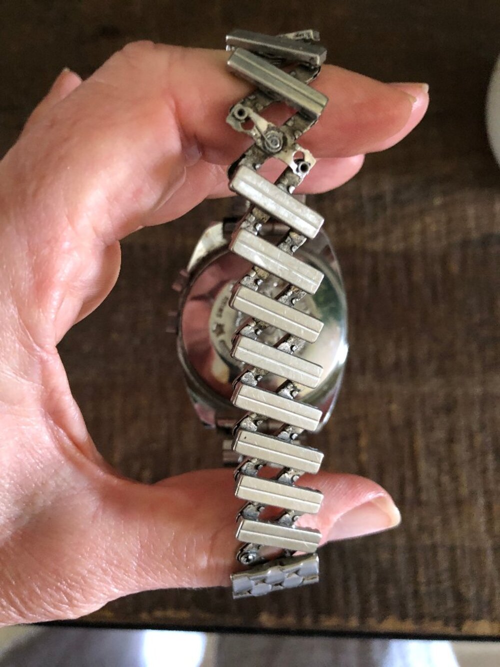 Vintage Sears Brand Swiss Made Watch for Men, Self Winding, Silver Toned - Picture 5 of 12